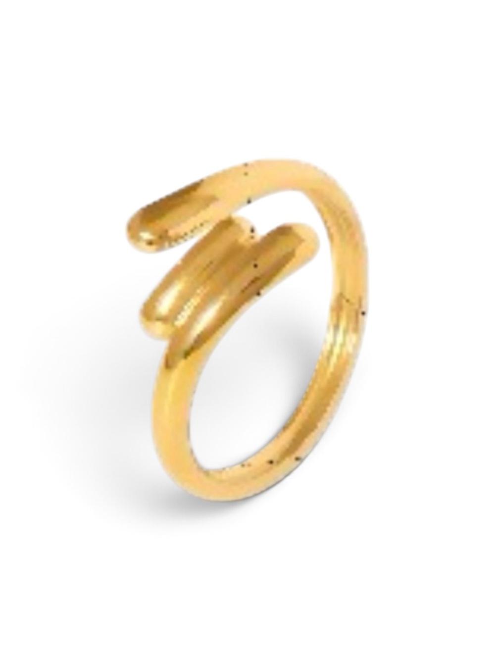 18k Gold plated Open Spiral modern Ring - Women's Fashion Jewelry